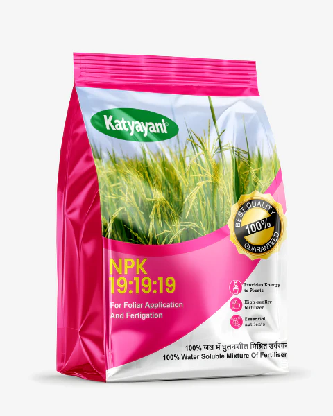 Katyayani NPK 19:19:19 Water Soluble Fertilizer – Balanced Nutrition for Fast Crop Growth